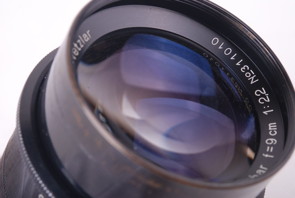 【美品】Leica/ライカ LEITZ Thambar 90/2.2 L39マウント フード、フィルター付