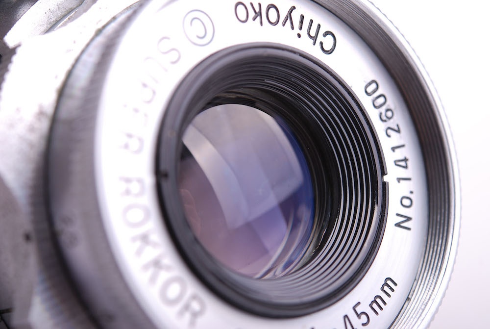 【美品】Minolta/ミノルタ Chiyoko Super Rokkor 45/2.8 シルバーレンズ Leica LTM