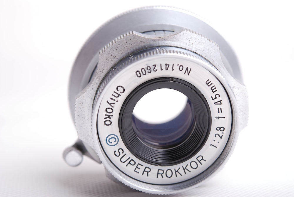 【美品】Minolta/ミノルタ Chiyoko Super Rokkor 45/2.8 シルバーレンズ Leica LTM