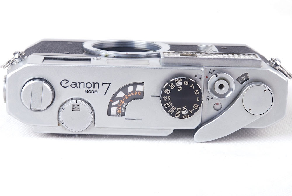 【美品】Canon/キャノン 7 + 50/0.95セット 革ケース、外箱付