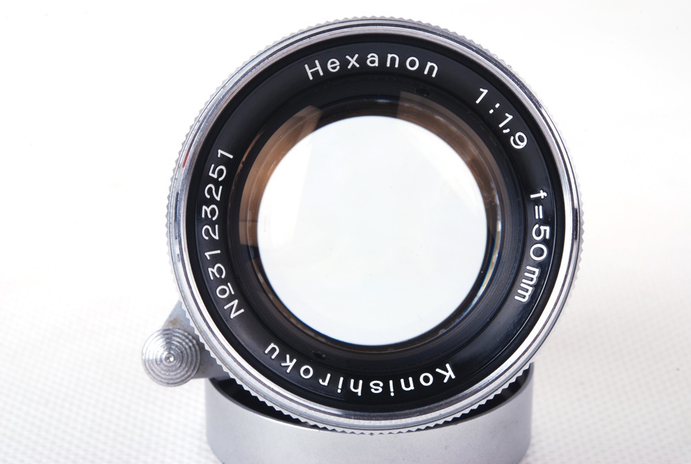 【良品】コニカKonica Konishiroku Hexanon 50mm f1.9 LTM L39マウント