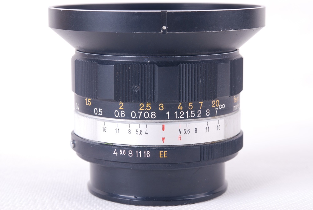 【並品】KONICAコニカ HEXANON AR 21mm f4 ARマウント フード付