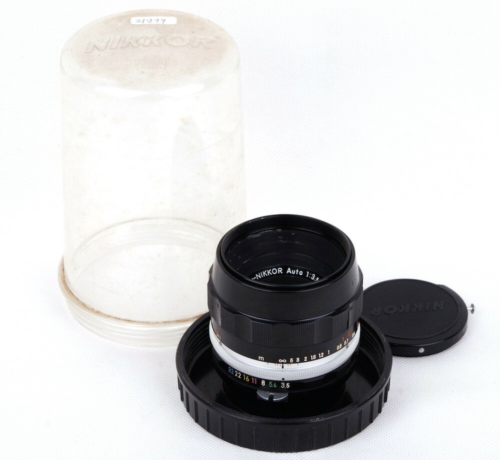 【美品】NIKON/ニコン Micro-Nikkor Auto 55mm F3.5 初期1:1マクロレンズ NON-AI Nippon Kogaku