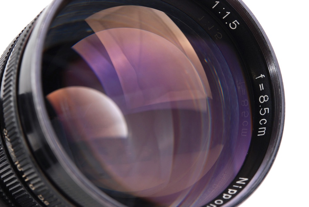 【美品】Nikon/ニコン Nippon kogaku Nikkor-S.C 85mm F1.5 ブラックペイント RF Sマウント レンズ