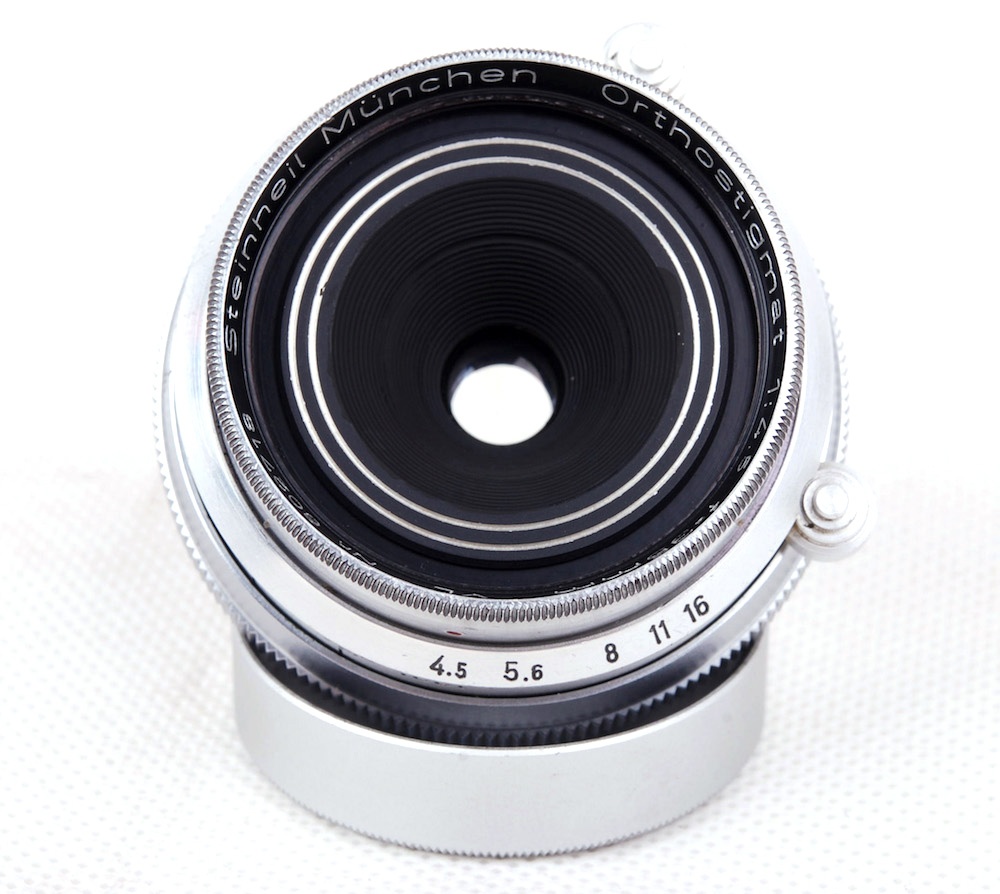 【美品】Steinheil Munchen/シュタインハイル ミュンヘン Orthostigmat 35mm F4.5 VL原産 LEICA/ライカ L39マウント レンズ