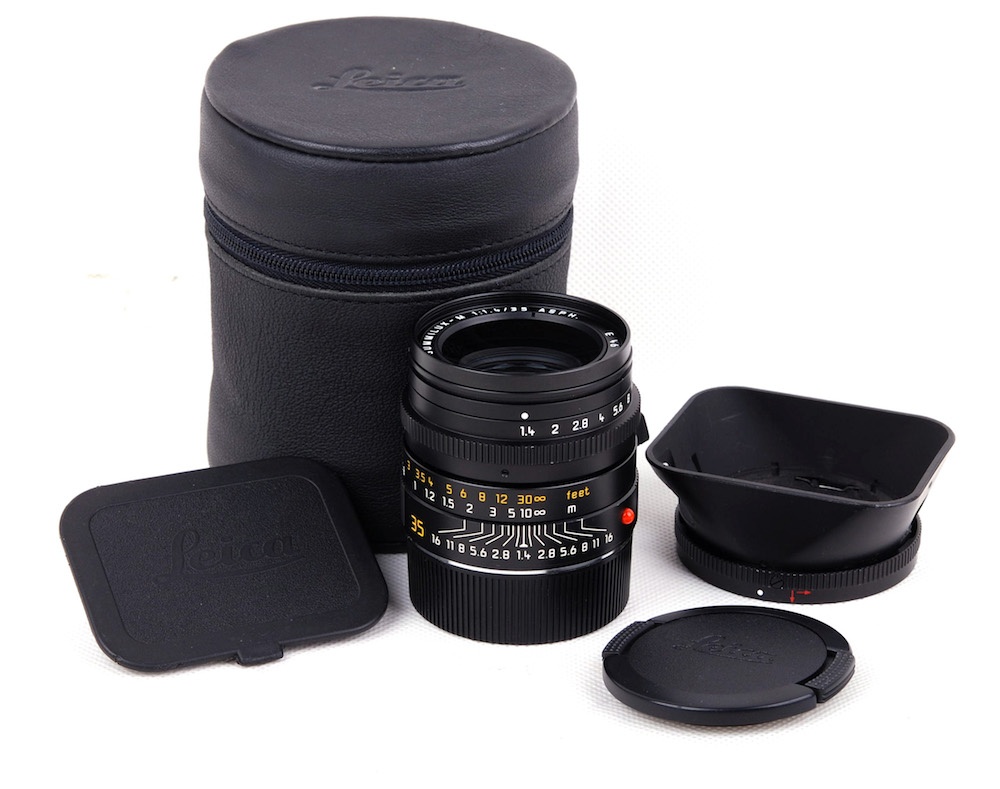 【美品】LEICA/ライカ SUMMILUX-M 35mm F1.4 ASPH 12589 A49フード付