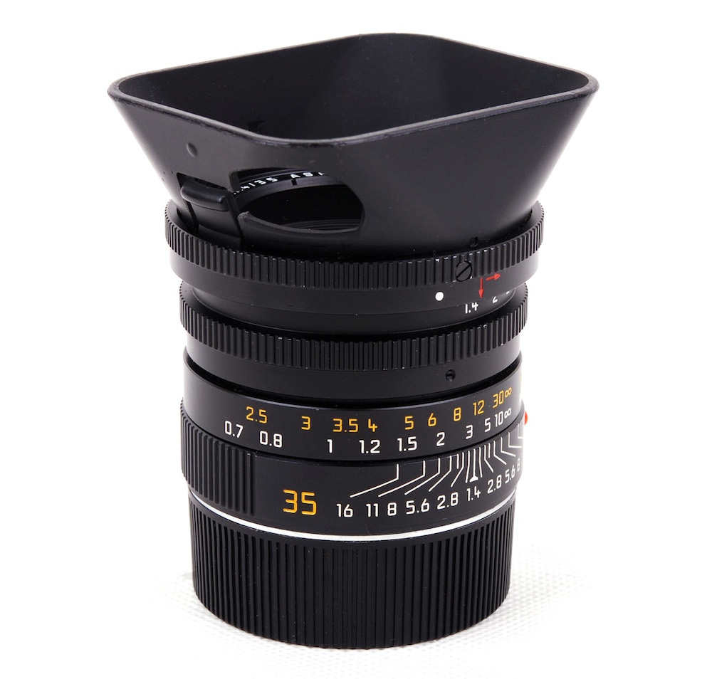 【美品】LEICA/ライカ SUMMILUX-M 35mm F1.4 ASPH 12589 A49フード付