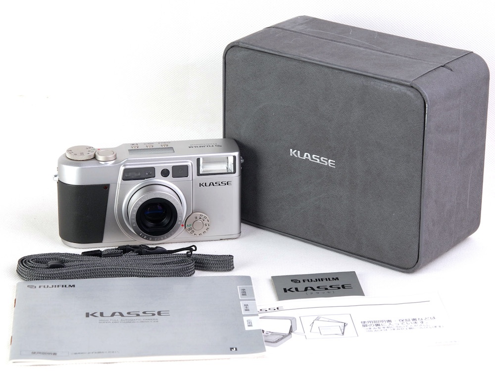【美品】Fujifilm/富士フィルム Klasse シルバー 38mm F2.6レンズ付き レンジファインダーカメラ