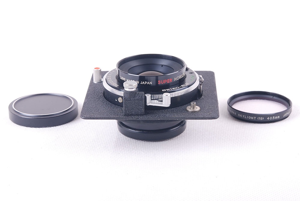 【美品】Tokyo Kogaku Super Horseman 90mm F5.6 Seiko-SLVレンズ板フィルター付