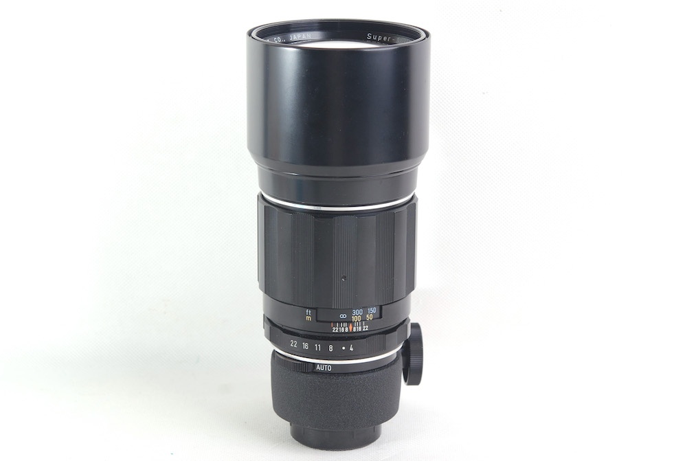 【美品】Pentax/ペンタックス Takumar/タクマー Super-Multi-coat 300mm F4 M42マウント 内蔵フード