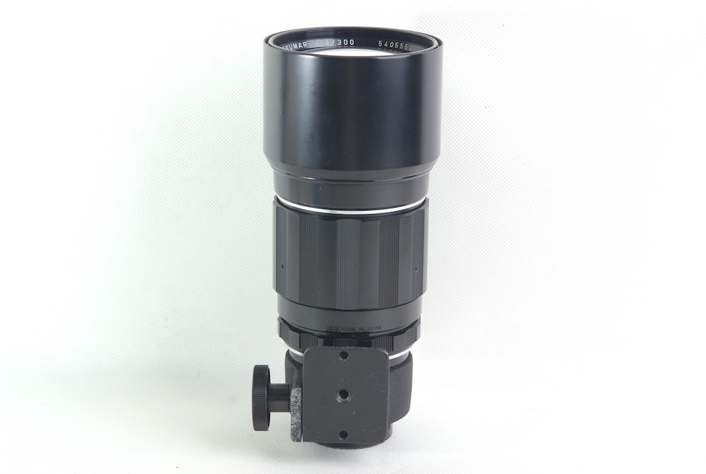 【美品】Pentax/ペンタックス Takumar/タクマー Super-Multi-coat 300mm F4 M42マウント 内蔵フード