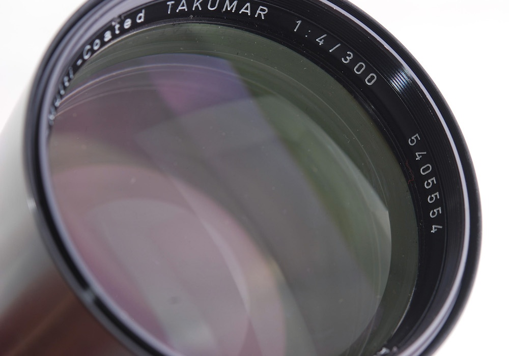 【美品】Pentax/ペンタックス Takumar/タクマー Super-Multi-coat 300mm F4 M42マウント 内蔵フード