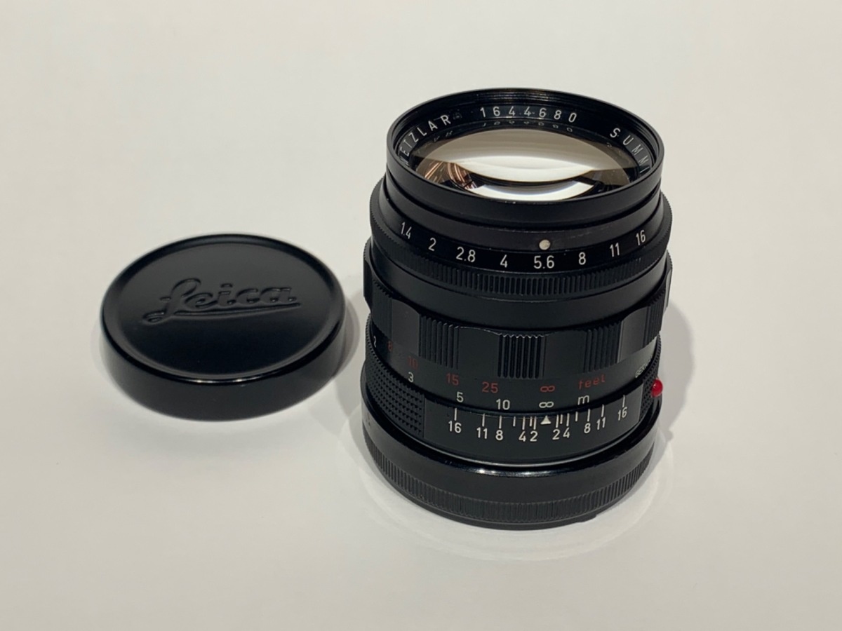 ライカ ズミルックスM 50mm F1.4 オリジナルブラックペイント 真鍮マウント 逆ローレット