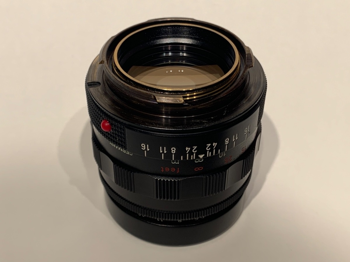 ライカ ズミルックスM 50mm F1.4 オリジナルブラックペイント 真鍮マウント 逆ローレット