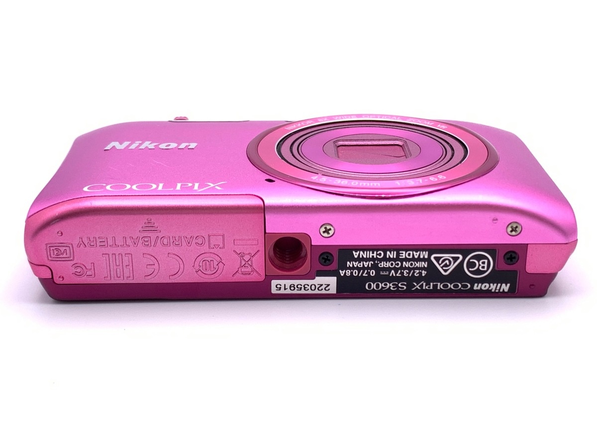 ニコン COOLPIX S3600 PK アザレアピンク