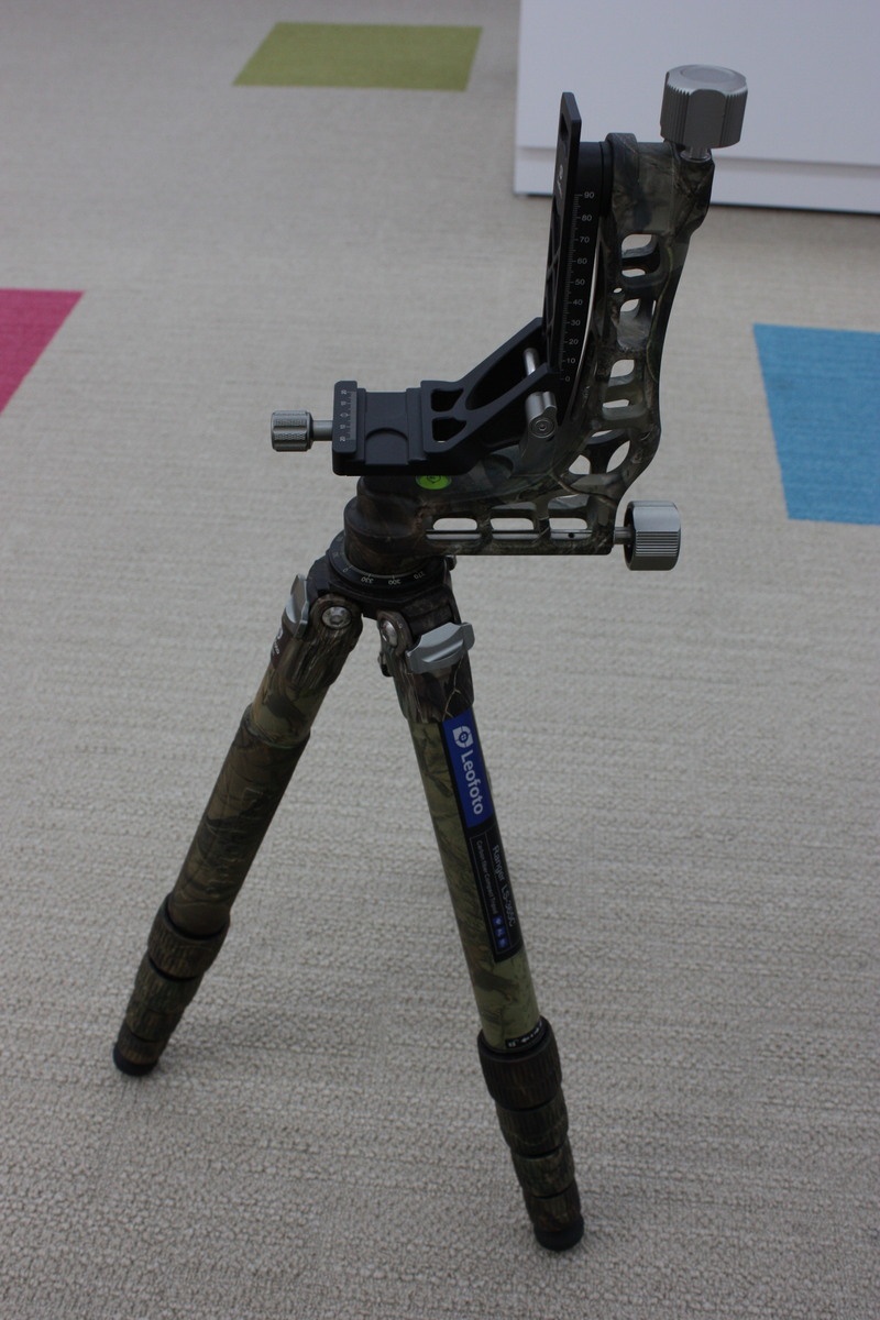 レオフォト LS-365C+PG-1(C) レンジャーシリーズ三脚 ジンバル雲台セット カモフラージュ