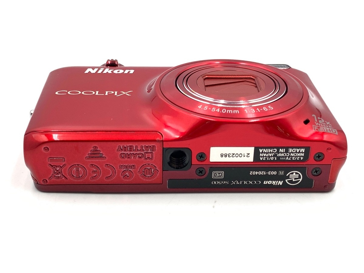 ニコン COOLPIX S6500 RD グロッシーレッド