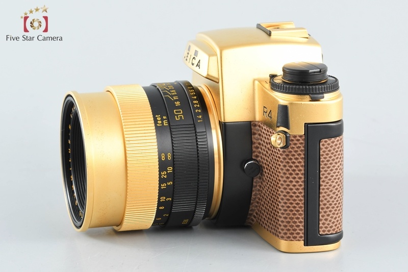 【中古】Leica ライカ R4 ゴールド + SUMMILUX-R 50mm f/1.4 2022.10月 オーバーホール済み