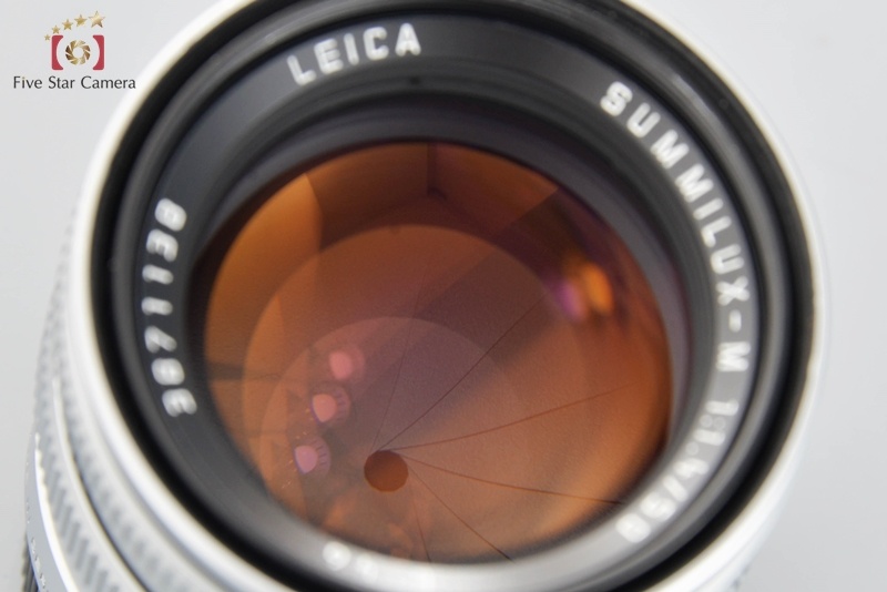 【中古】Leica ライカ SUMMILUX-M 50mm f/1.4 E46 クローム 第3世代 2022.11月 オーバーホール済み 元箱付き