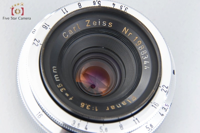 中古】Carl Zeiss カールツァイス Planar 35mm f/3.5 コンタックスRFマウント用
