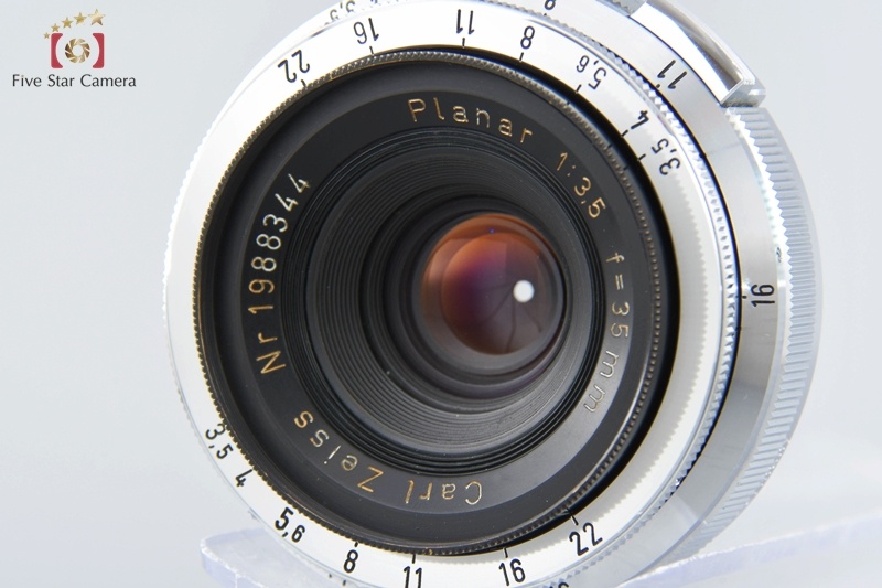 中古】Carl Zeiss カールツァイス Planar 35mm f/3.5 コンタックスRFマウント用