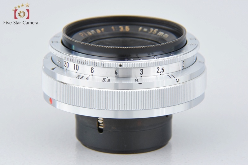 中古】Carl Zeiss カールツァイス Planar 35mm f/3.5 コンタックスRFマウント用