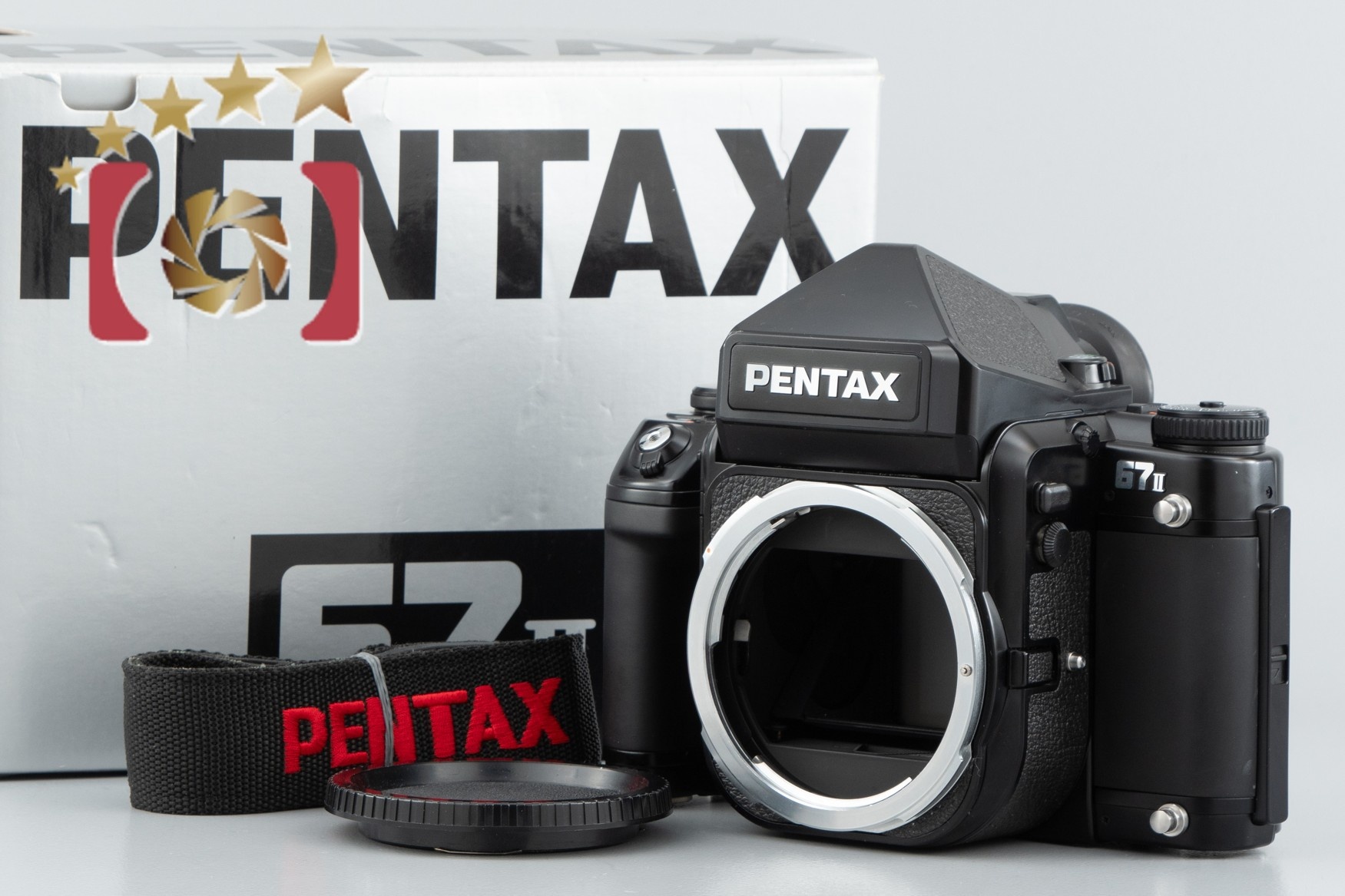 【中古】PENTAX ペンタックス 67II AE 中判フィルムカメラ 元箱付き