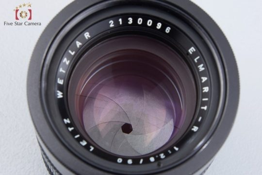 【中古】Leica ライカ ELMARIT-R 90mm f/2.8 赤 フィート 3カム 希少品 2023.12月 オーバーホール済み