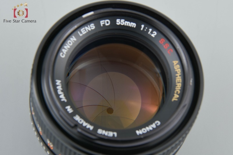 【中古】Canon キヤノン FD 55mm f/1.2 S.S.C. ASPHERICAL 2025.1月 オーバーホール済み