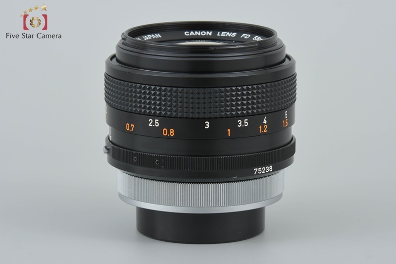 【中古】Canon キヤノン FD 55mm f/1.2 S.S.C. ASPHERICAL 2025.1月 オーバーホール済み
