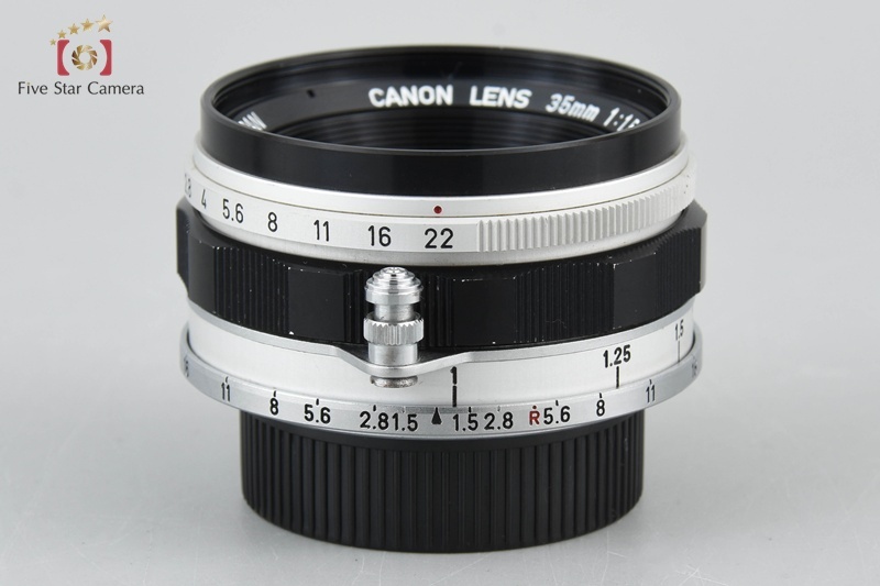 【中古】Canon キヤノン 35mm f/1.5 L39 ライカスクリューマウント 2025.4月 オーバーホール済み