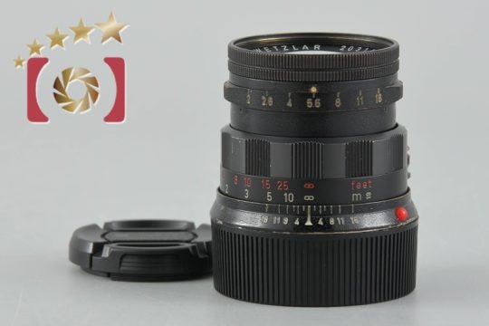 【超希少品】Leica ライカ SUMMICRON 50mm f/2 ブラックペイント 固定鏡胴 後期 レッドスケール 2025.3月オーバーホール済み