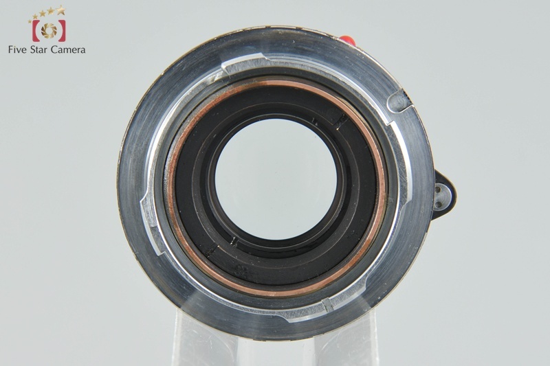 【超希少品】Leica ライカ Summicron 50mm f/2 ブラックペイント 固定鏡胴 後期 レッドスケール 2025.3月オーバーホール済み