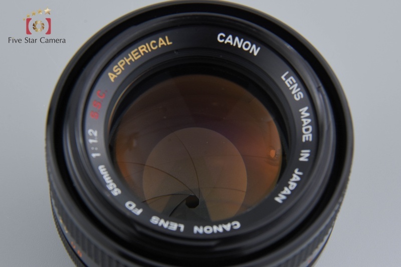 【中古】Canon キヤノン FD 55mm f/1.2 S.S.C. ASPHERICAL 2025.4月オーバーホール済み