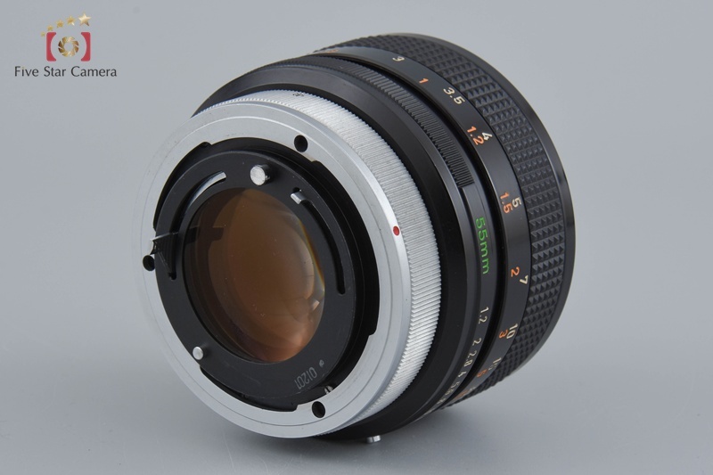 【中古】Canon キヤノン FD 55mm f/1.2 S.S.C. ASPHERICAL 2025.4月オーバーホール済み