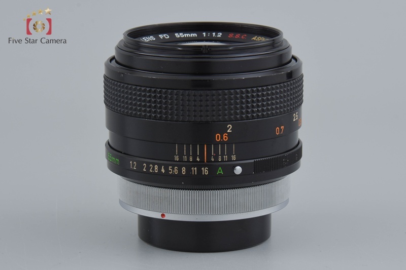【中古】Canon キヤノン FD 55mm f/1.2 S.S.C. ASPHERICAL 2025.4月オーバーホール済み