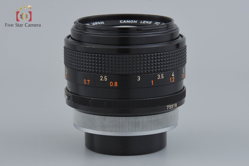 【中古】Canon キヤノン FD 55mm f/1.2 S.S.C. ASPHERICAL 2025.4月オーバーホール済み