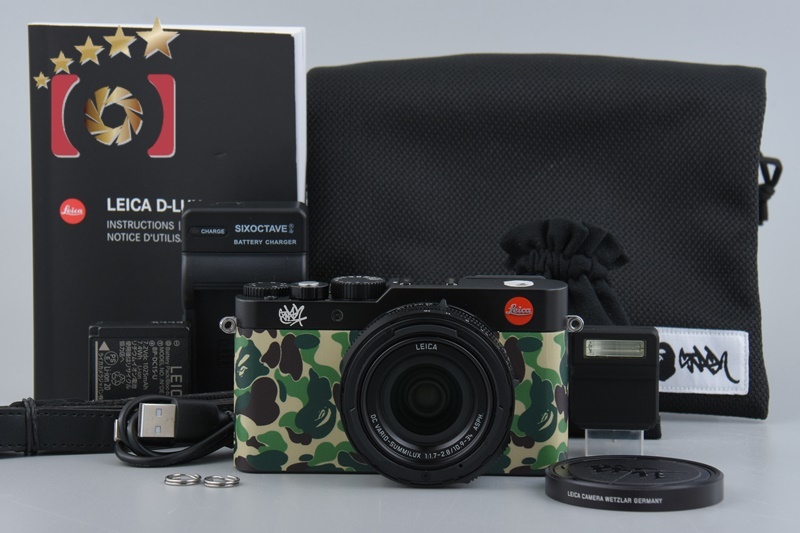 【中古】Leica ライカ D-LUX 7 A BATHING APE x STASH EDITION ブラック コンパクトデジタルカメラ