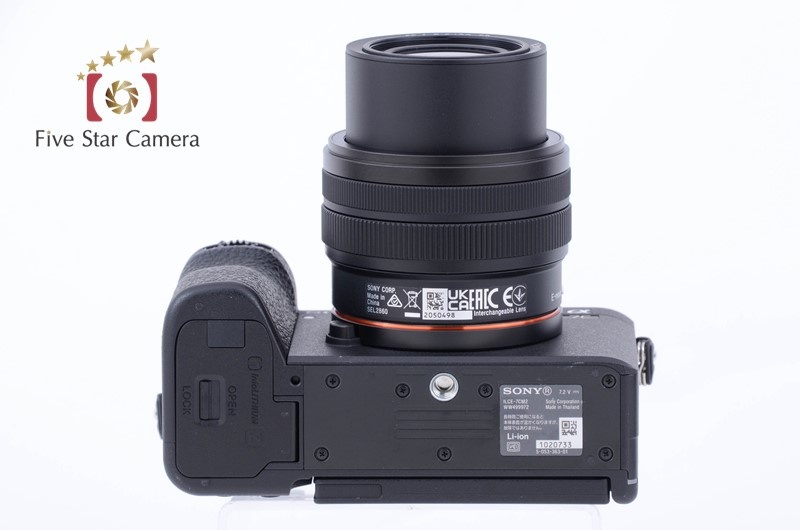 【中古】SONY ソニー α7C II ILCE-7CM2L ブラック ズームレンズキット シャッター回数僅少 元箱付き