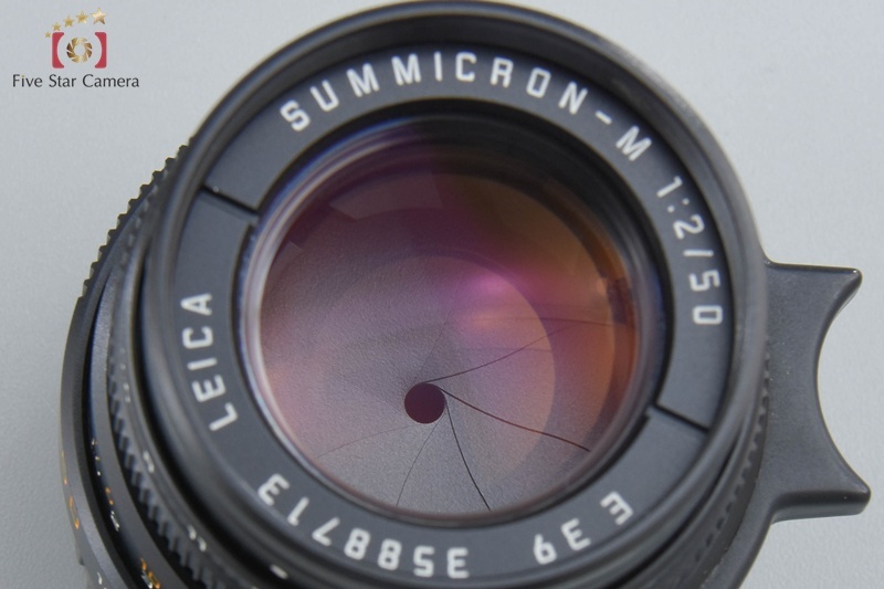 【中古】Leica ライカ SUMMICRON-M 50mm f/2 E39 第3世代 ブラック 2025.6月 オーバーホール済み