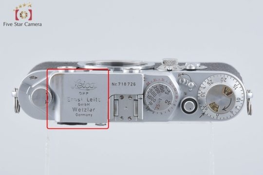【中古】Leica ライカ IIIf レッドダイヤル セルフタイマー付き レンジファインダーフィルムカメラ