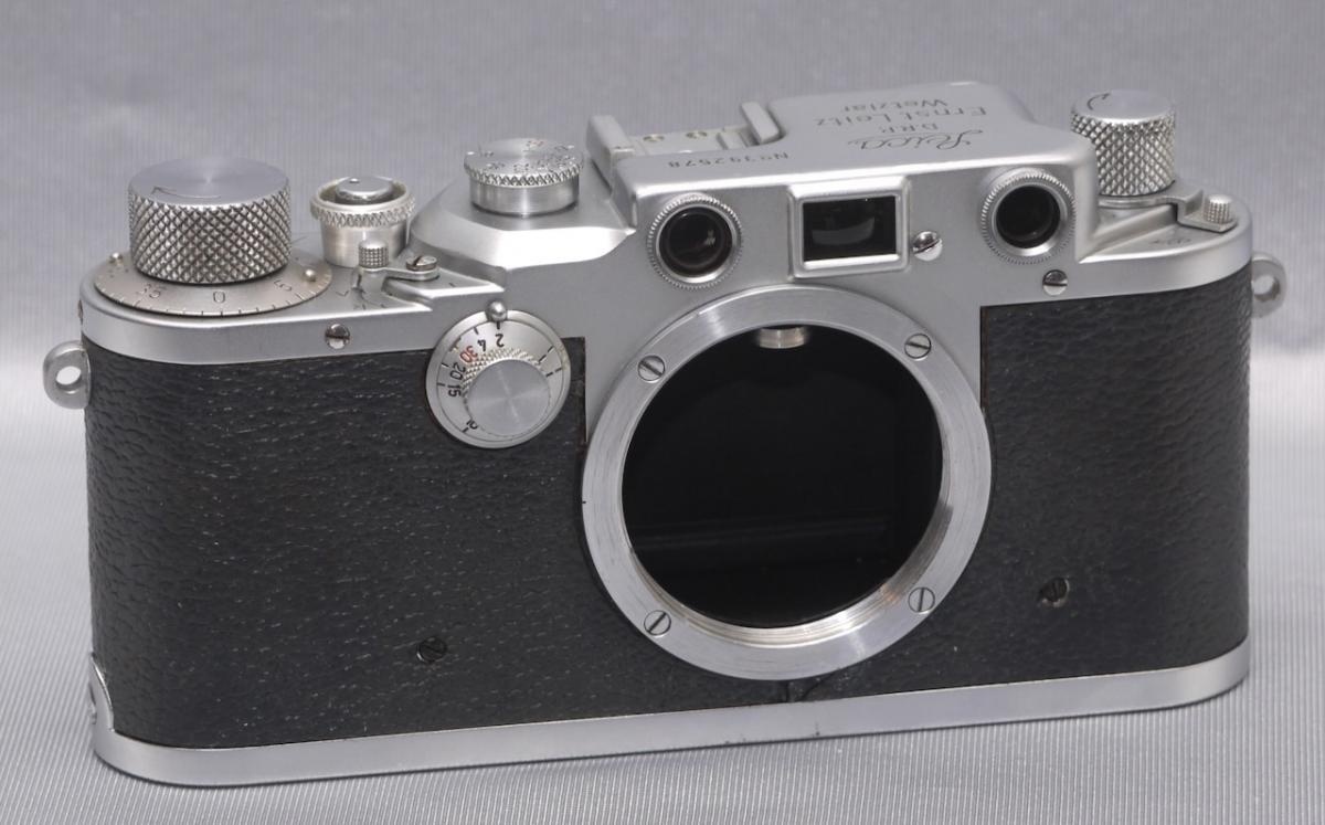 ライカ IIIC 戦前型 段付きボデー グレー皮張り