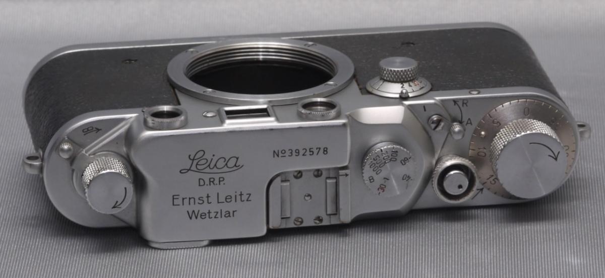 ライカ IIIC 戦前型 段付きボデー グレー皮張り