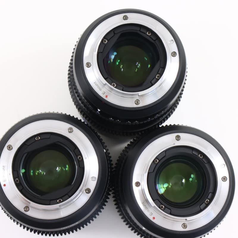 マウント交換式シネマレンズ T1.4 Full Frame 3本セット(24mm/35mm/50mm) E/ブラック(L/RF/Z交換ADP付)