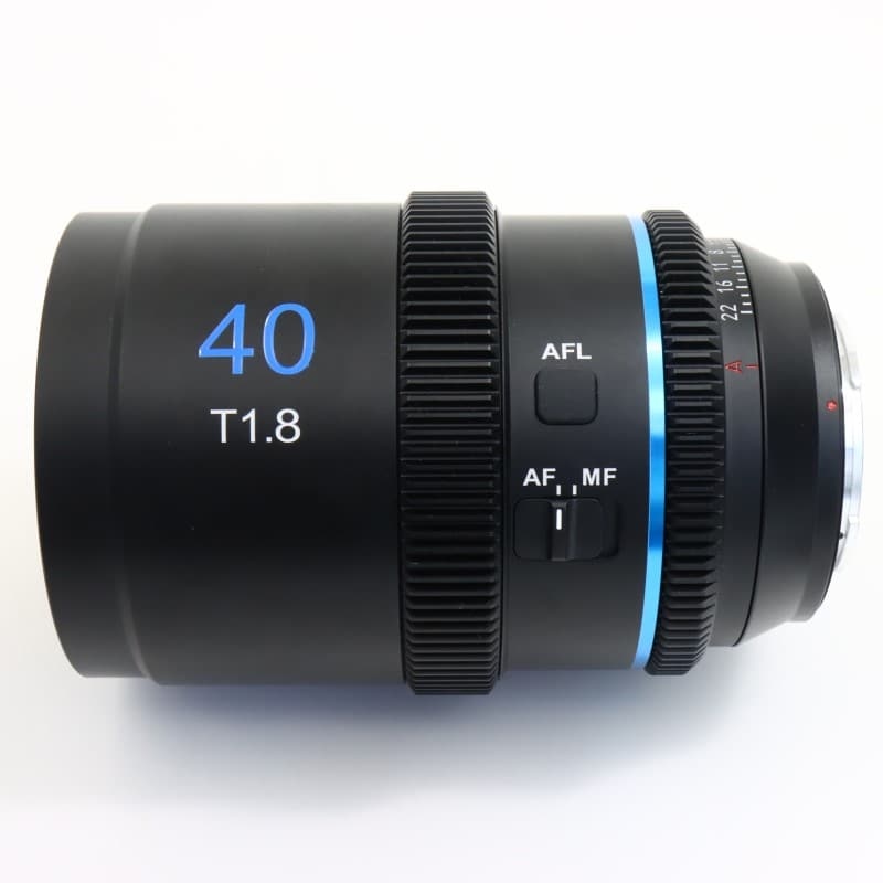 オートフォーカスアナモルフィックレンズ T1.8 S35 40mm E/ブルー 40AF133X-EB