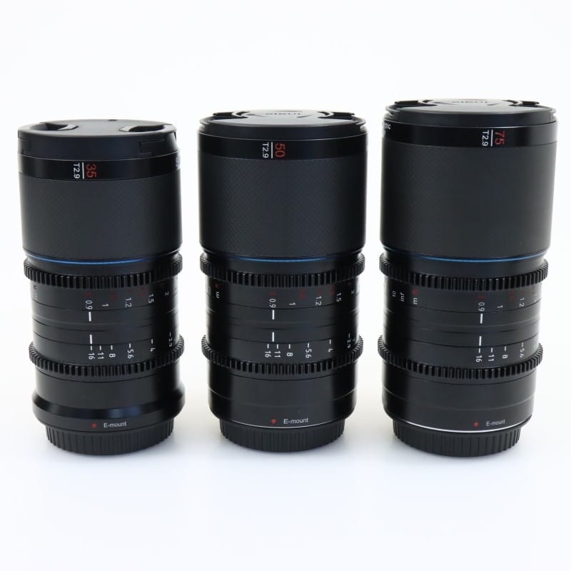 SIRUI 35/50/75mm T2.9 Full カーボンアナモルフィック 3本セット E/ナチュラル Saturn 3S-EN