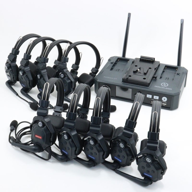 Solidcom C1-HUB8S [9-person Intercam with HUB & 8 Remote Headset]