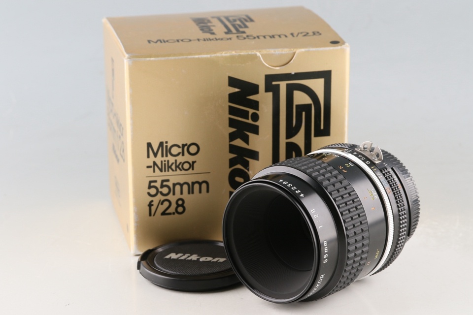 Nikon Micro-Nikkor 55mm F/2.8 Ais Lens With Box #60119L4