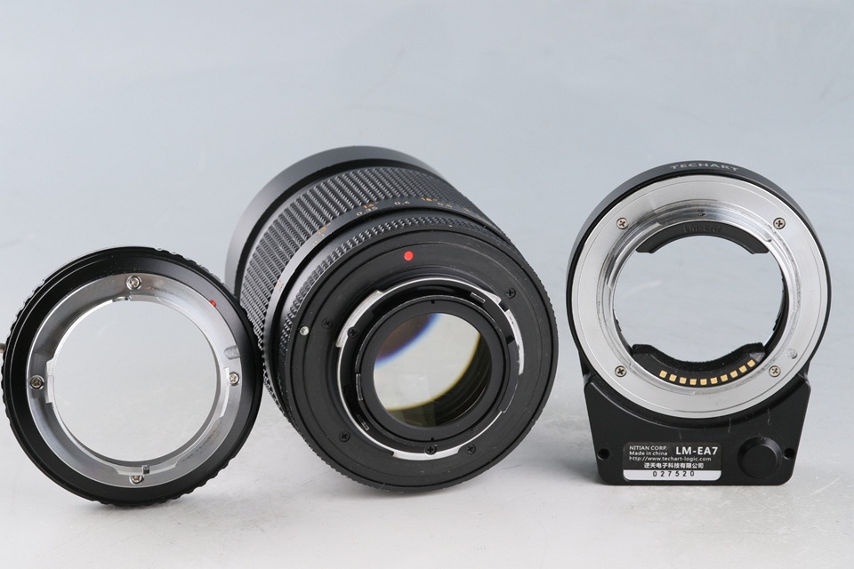 Contax Carl Zeiss Distagon T* 35mm F/1.4 MMJ Lens + C/Y-L/M + LM-EA7 Mount Adapter #63031A1