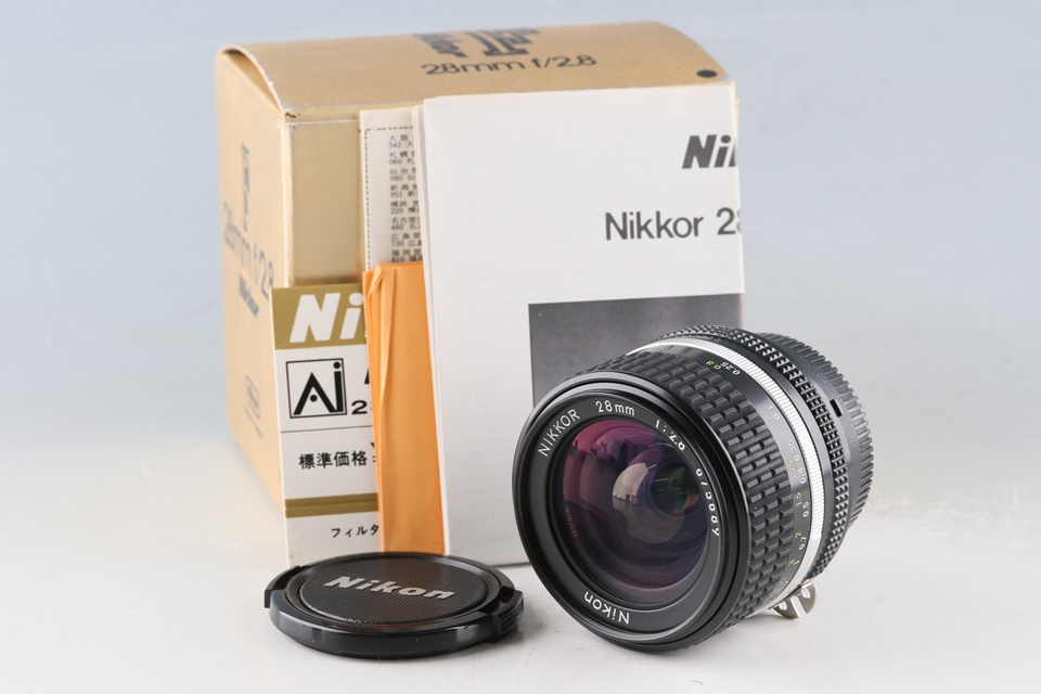 Nikon Nikkor 28mm F/2.8 Ais Lens With Box #63050L4